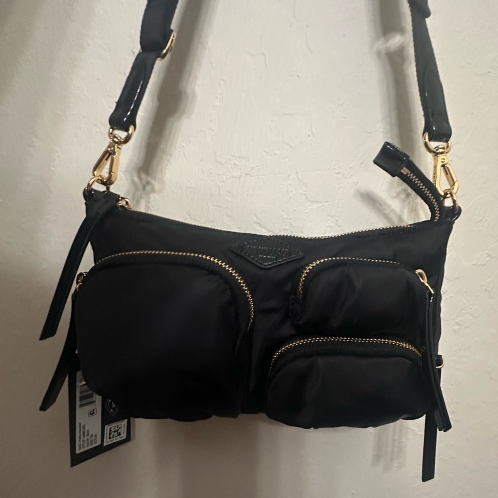 MZ Wallace Chelsea Petite Shoulder / Crossbody Bag NWT BLACK - Picture 2 of 10